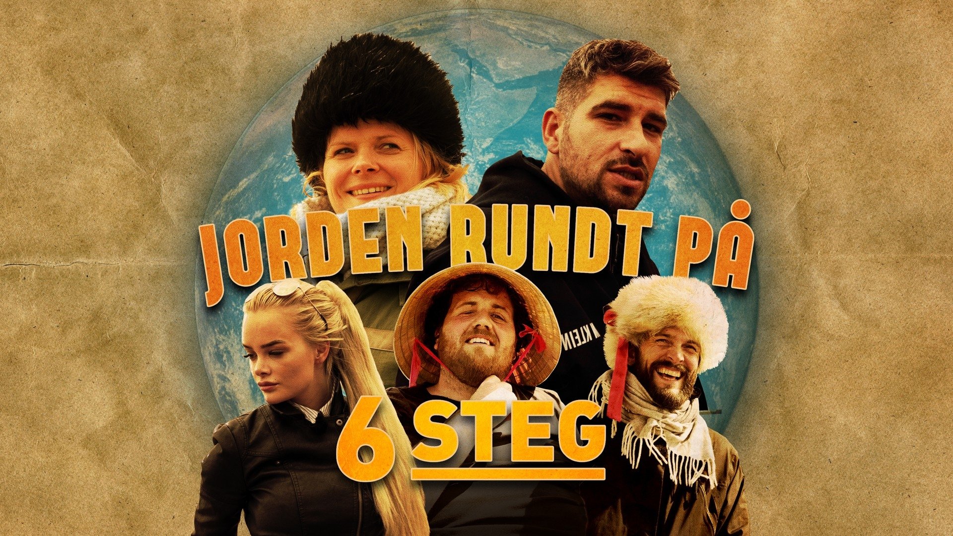 Jorden rundt på seks steg Background