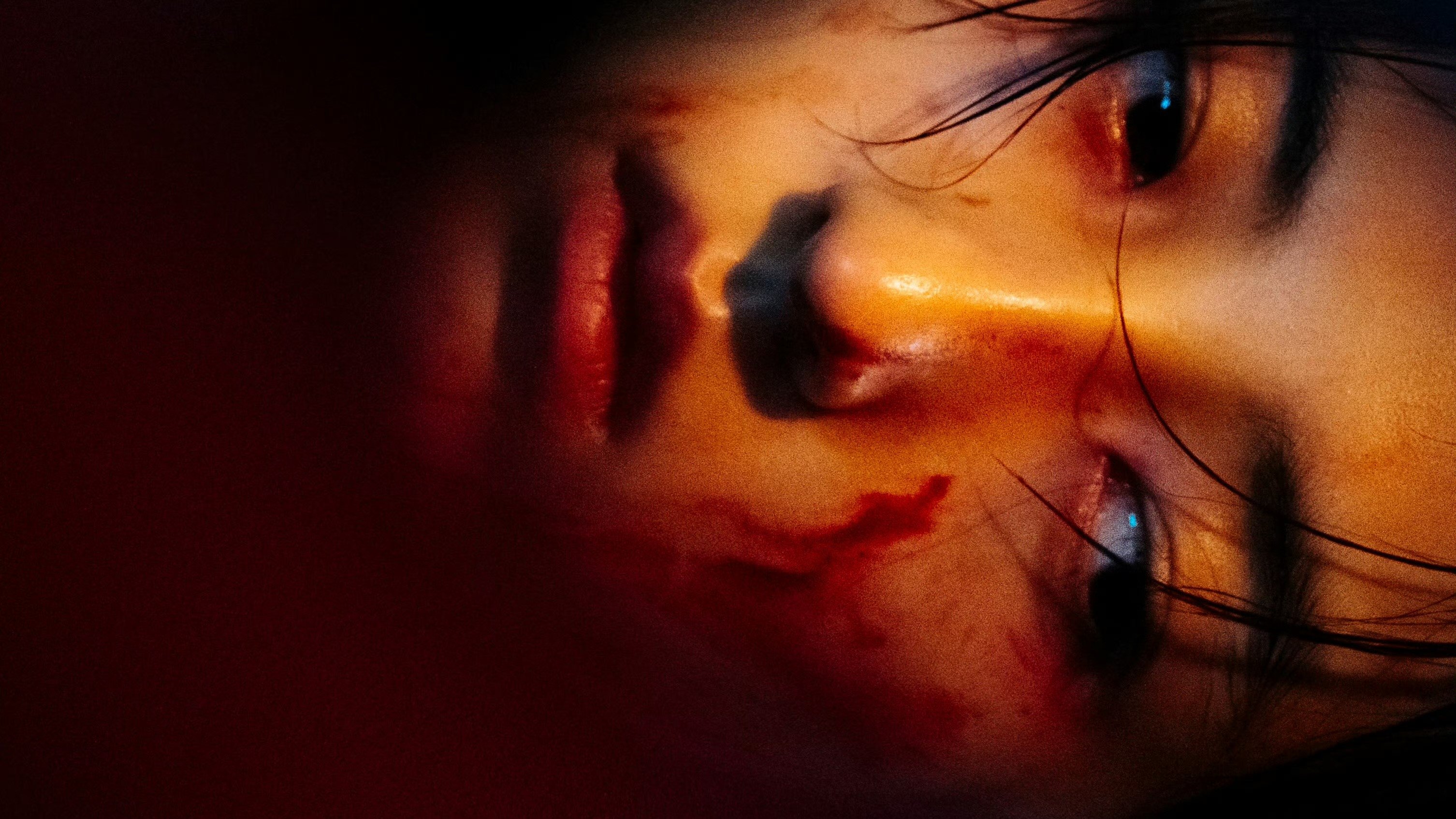 Girl on Edge Background