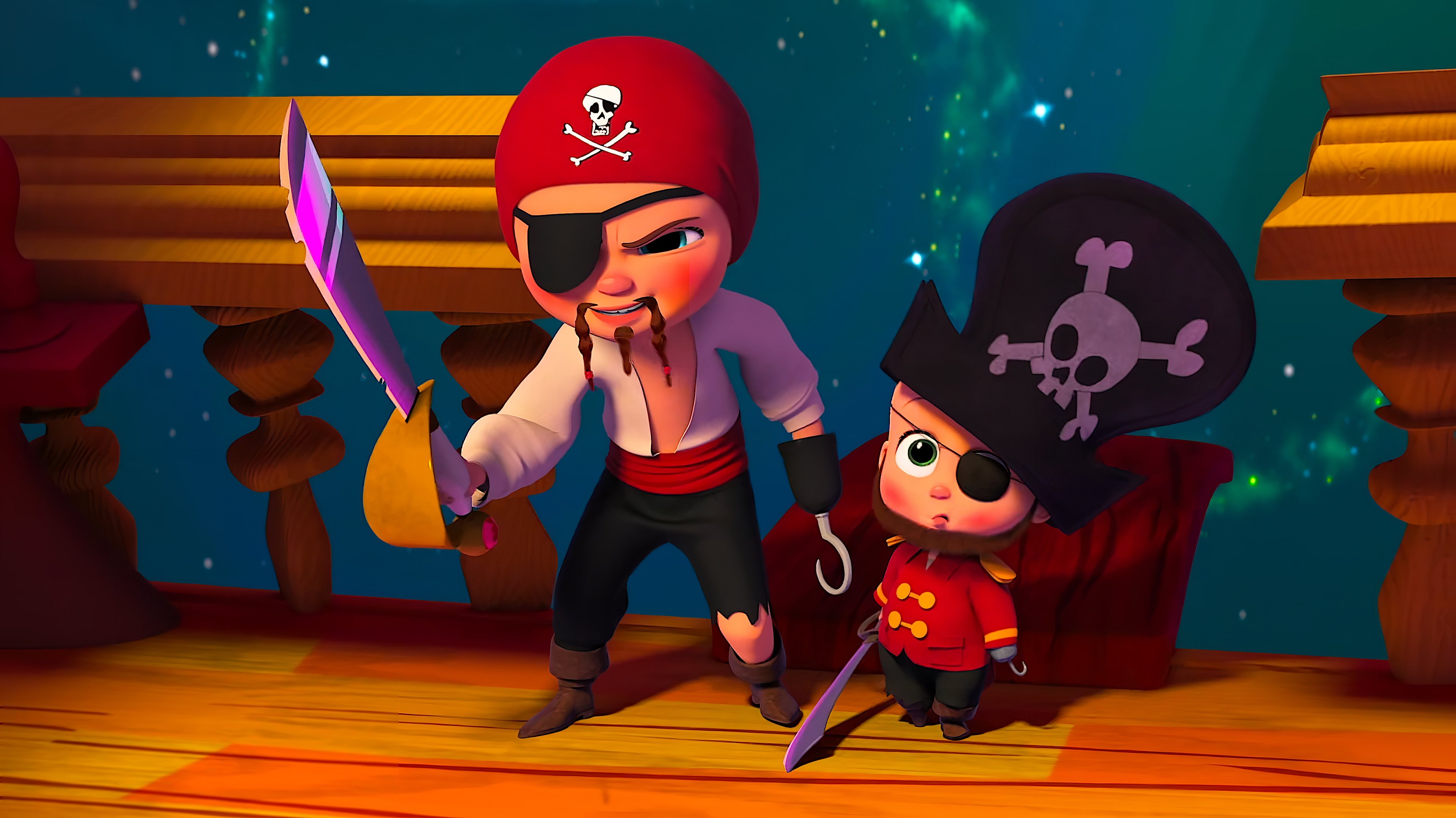 The Boss Baby and Tim's Treasure Hunt Through Time Background