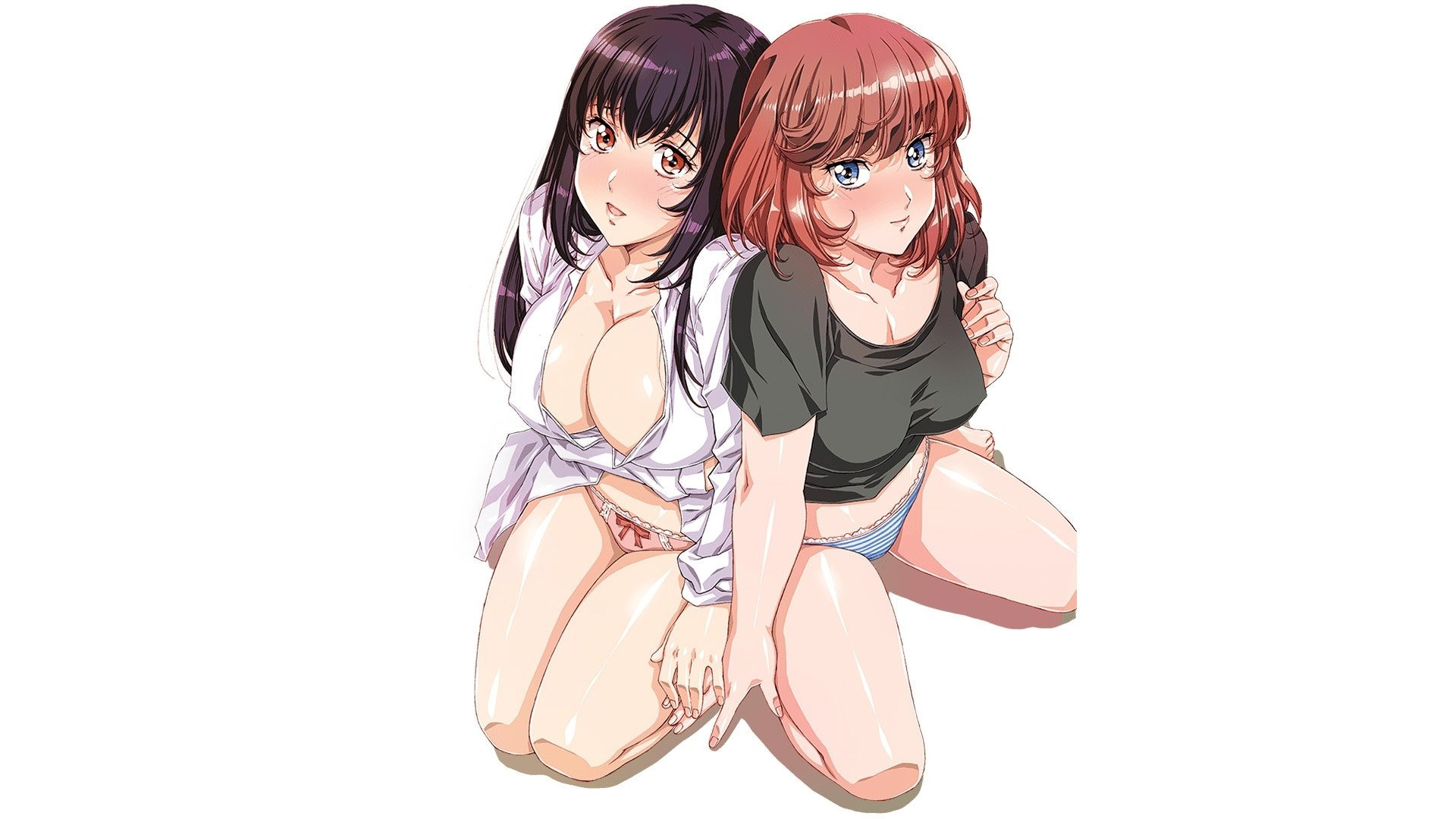 Joshiochi! 2-kai kara Onnanoko ga... Futtekita!? Background