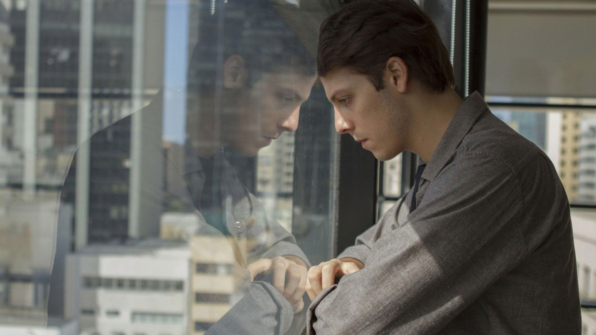 A Man Amidst Bees Background