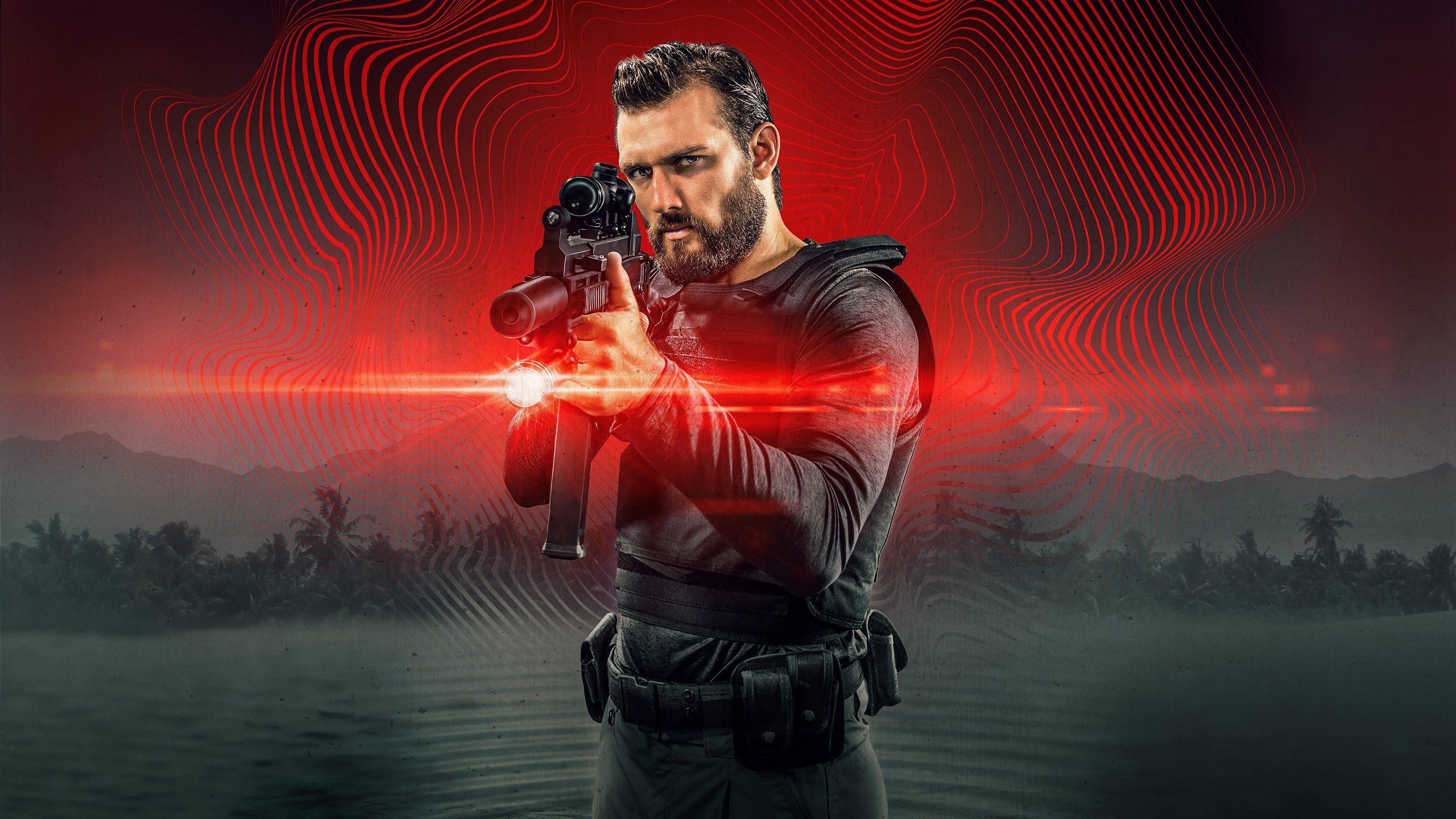 Black Noise Background