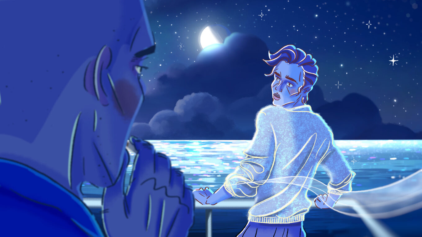 Christopher at Sea Background