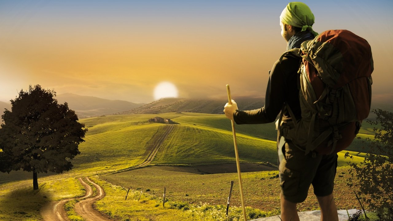 Compostelle, le chemin de la vie Background