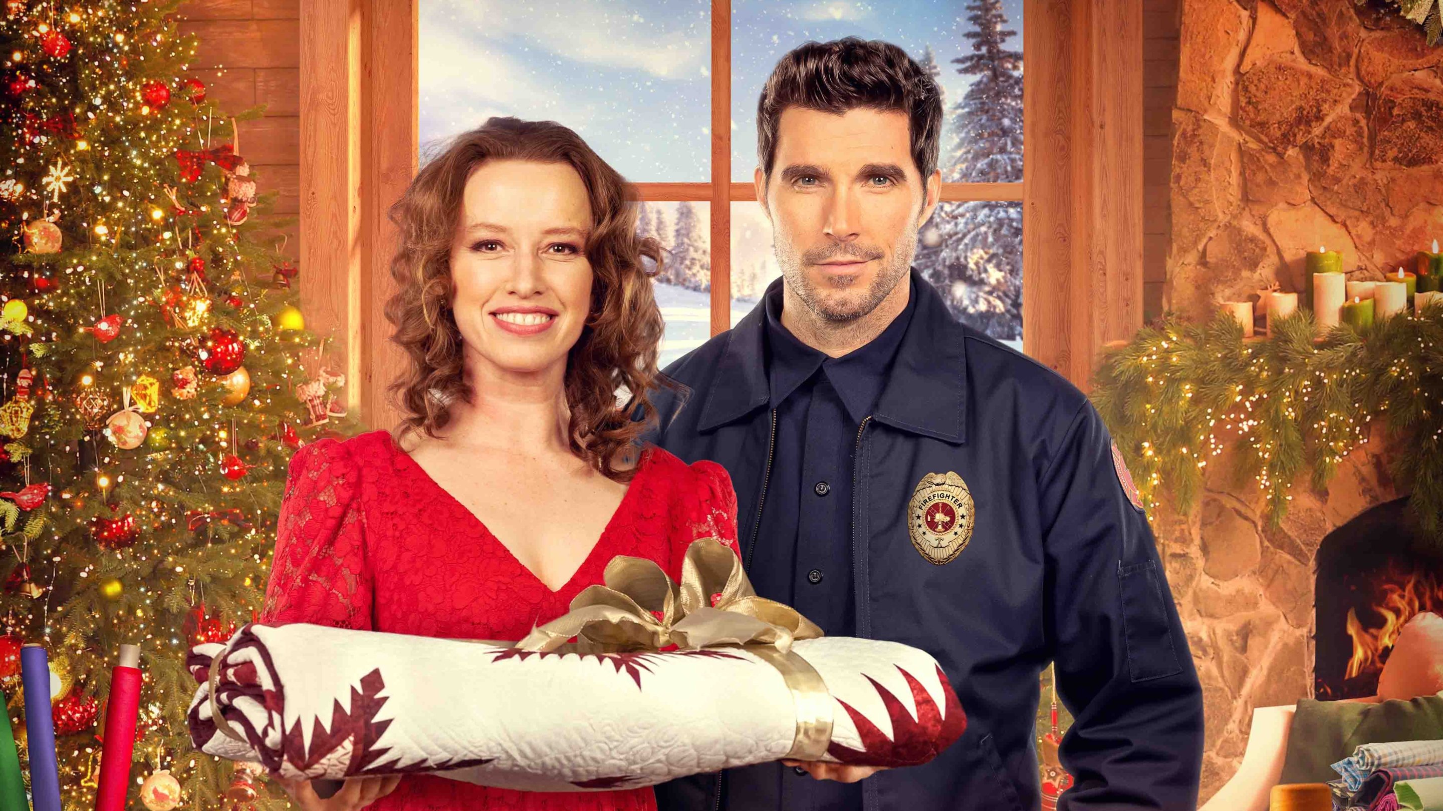 The Fabric of Christmas Background