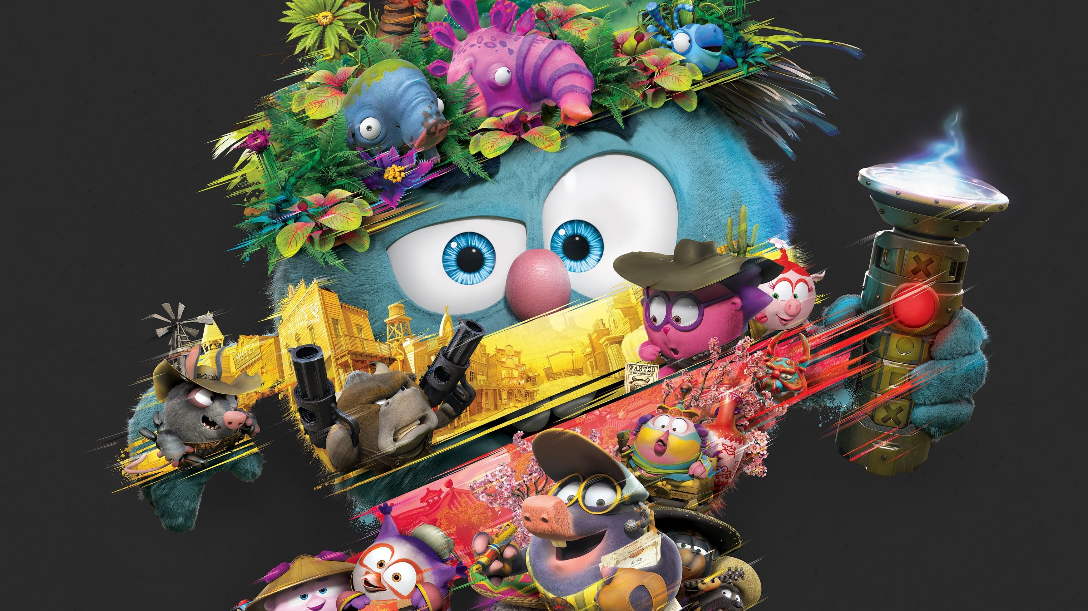 Kikoriki. Deja Vu Background