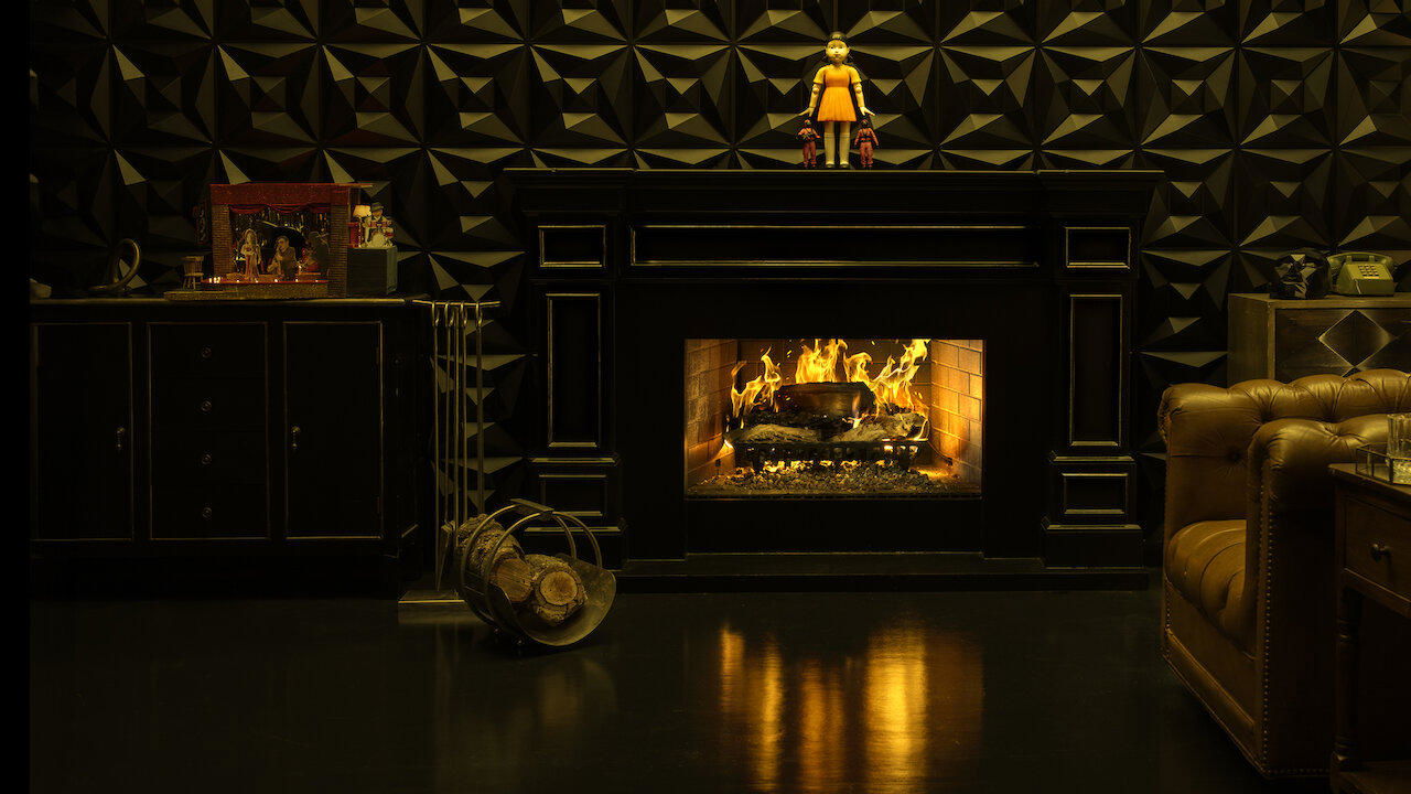 Squid Game: Fireplace Background