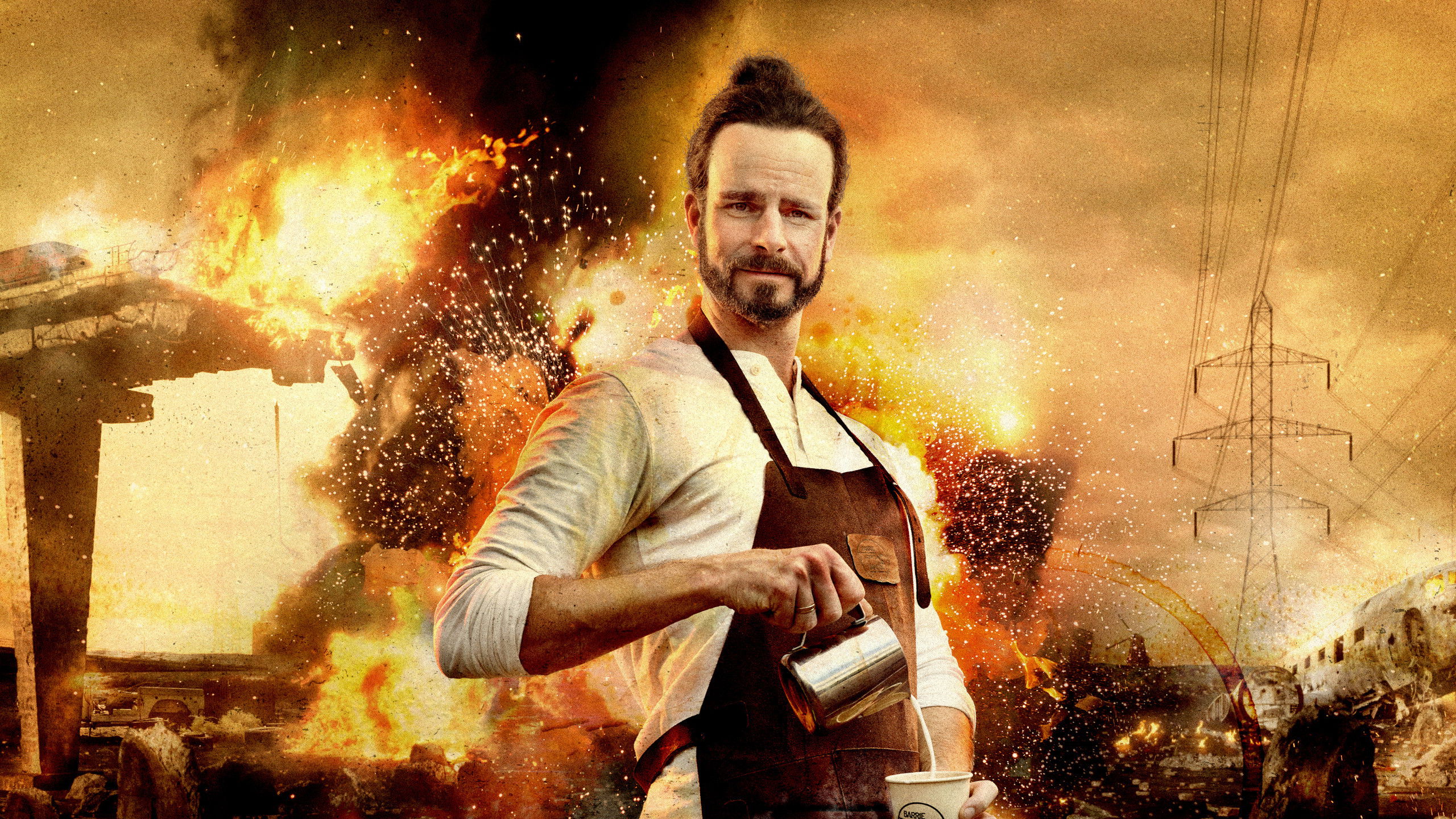 Barrie Barista en het Einde der Tijden Background