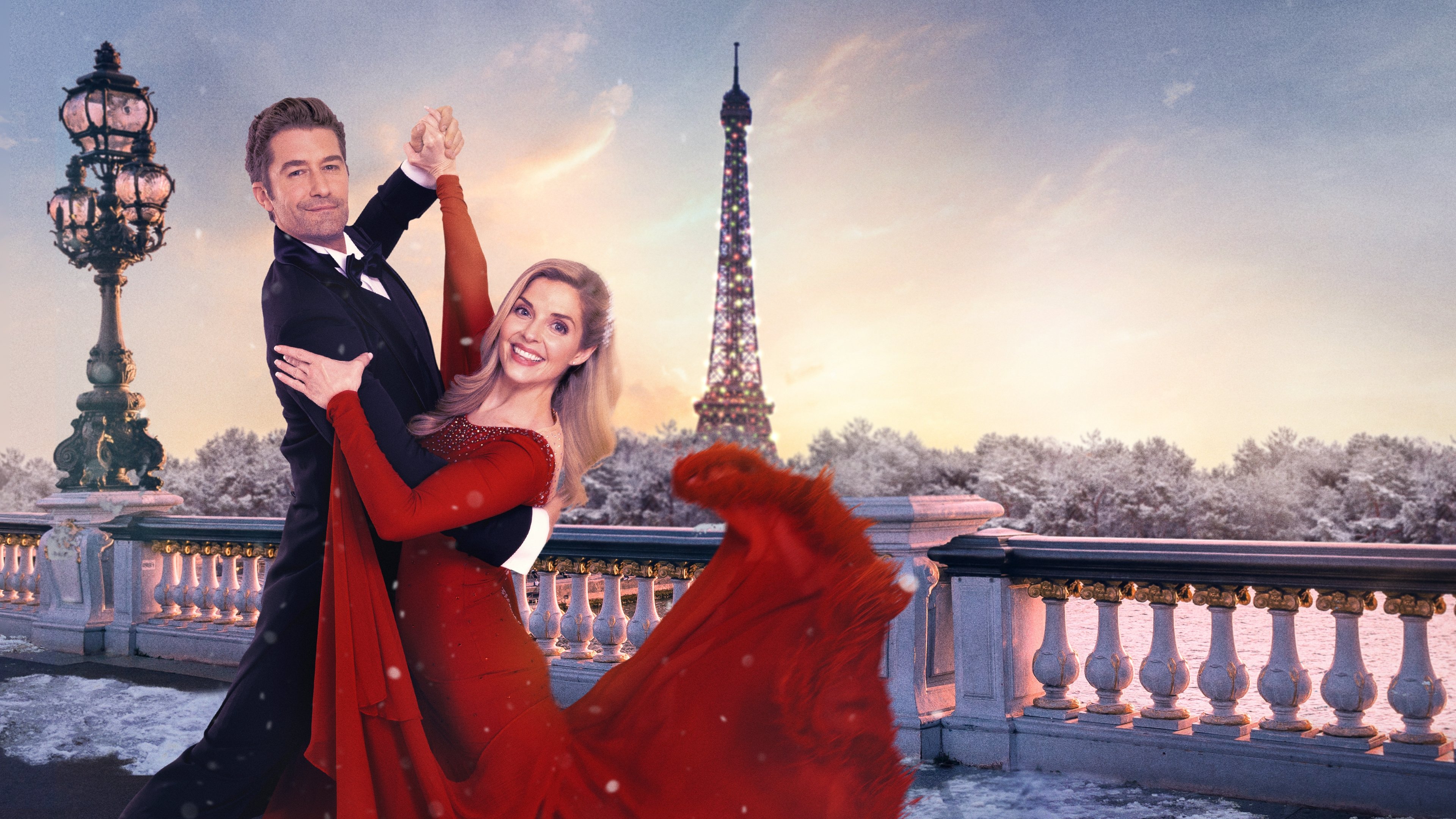 Paris Christmas Waltz Background