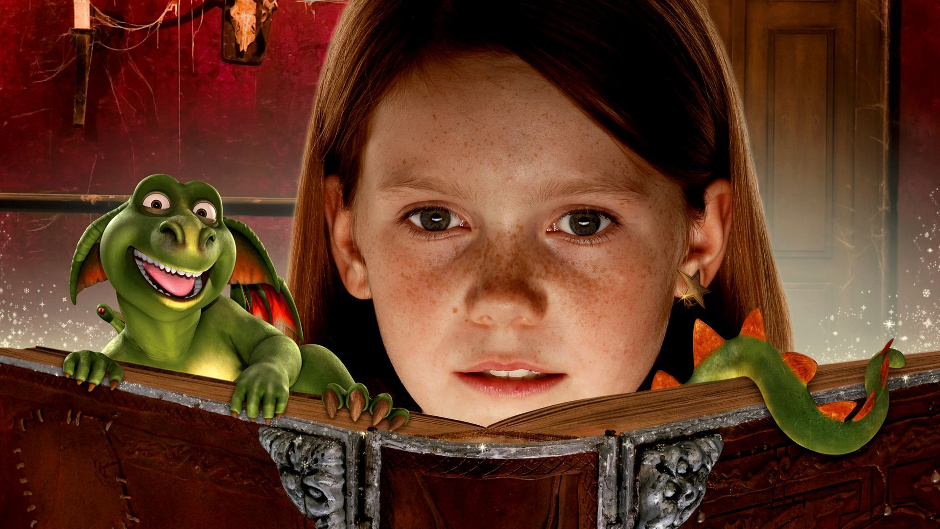 Lilly the Witch: The Dragon and the Magic Book Background