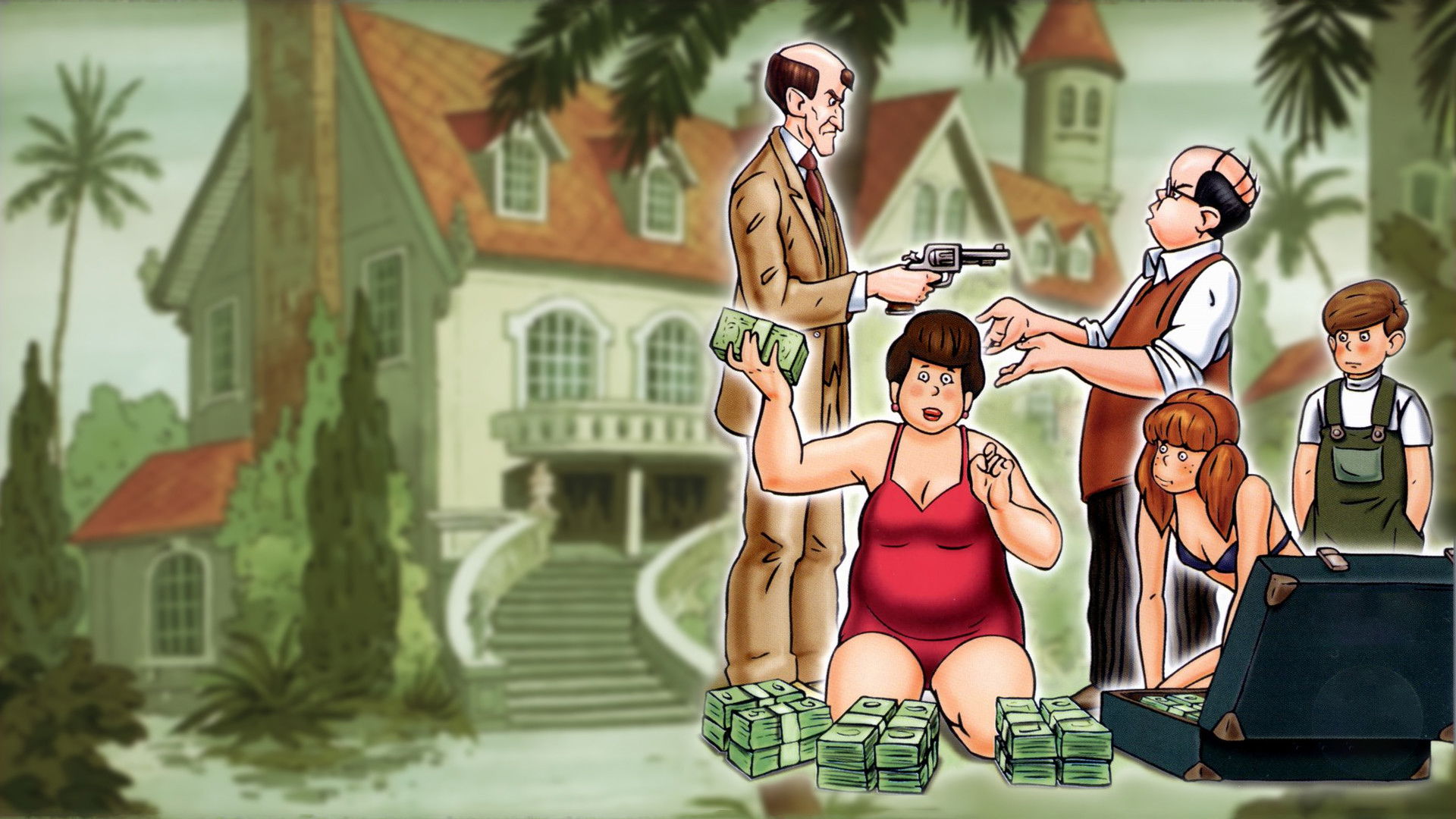 Vakáción a Mézga család Background