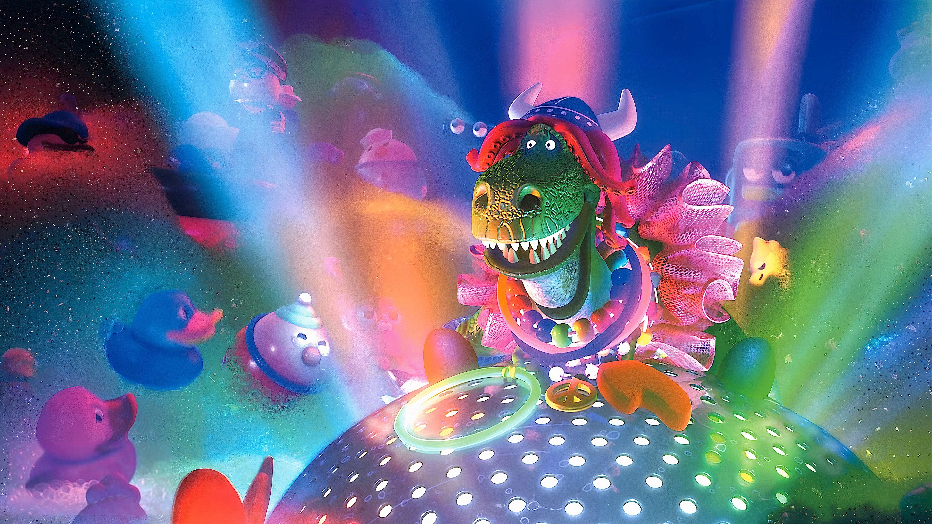 Partysaurus Rex Background