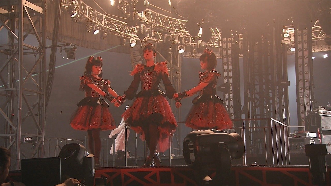 BABYMETAL Live at Tokyo Dome - WORLD TOUR 2016 - LEGEND - METAL RESISTANCE - Black Night Background