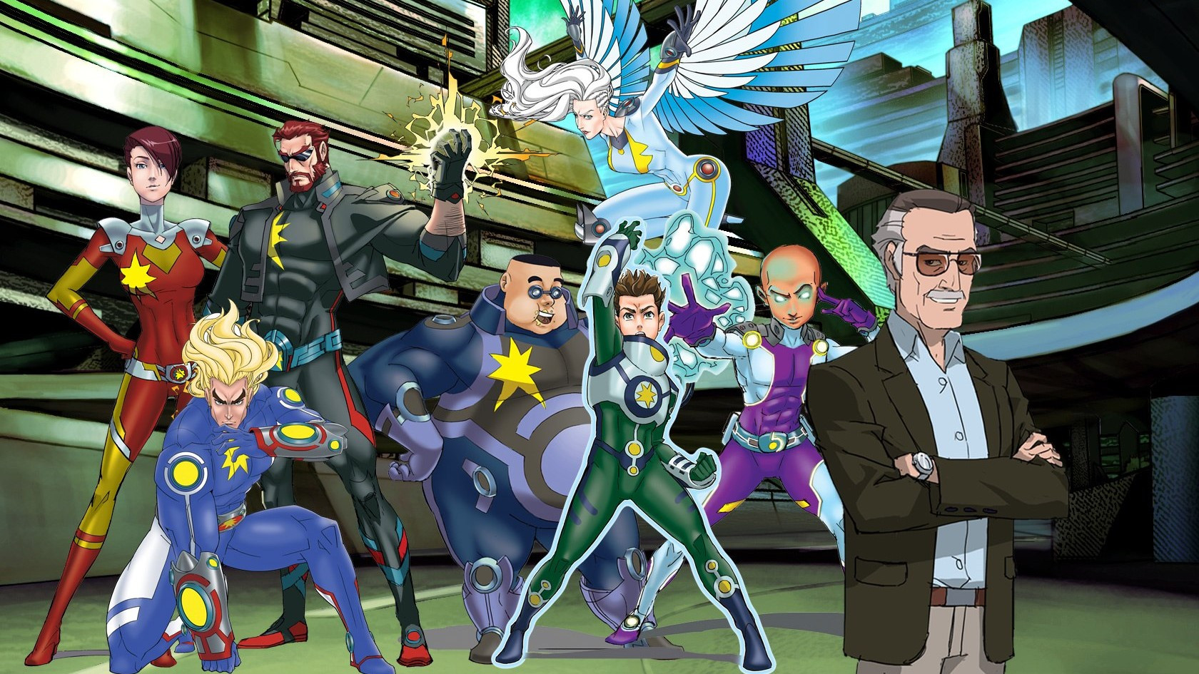 Stan Lee's Mighty 7 Background