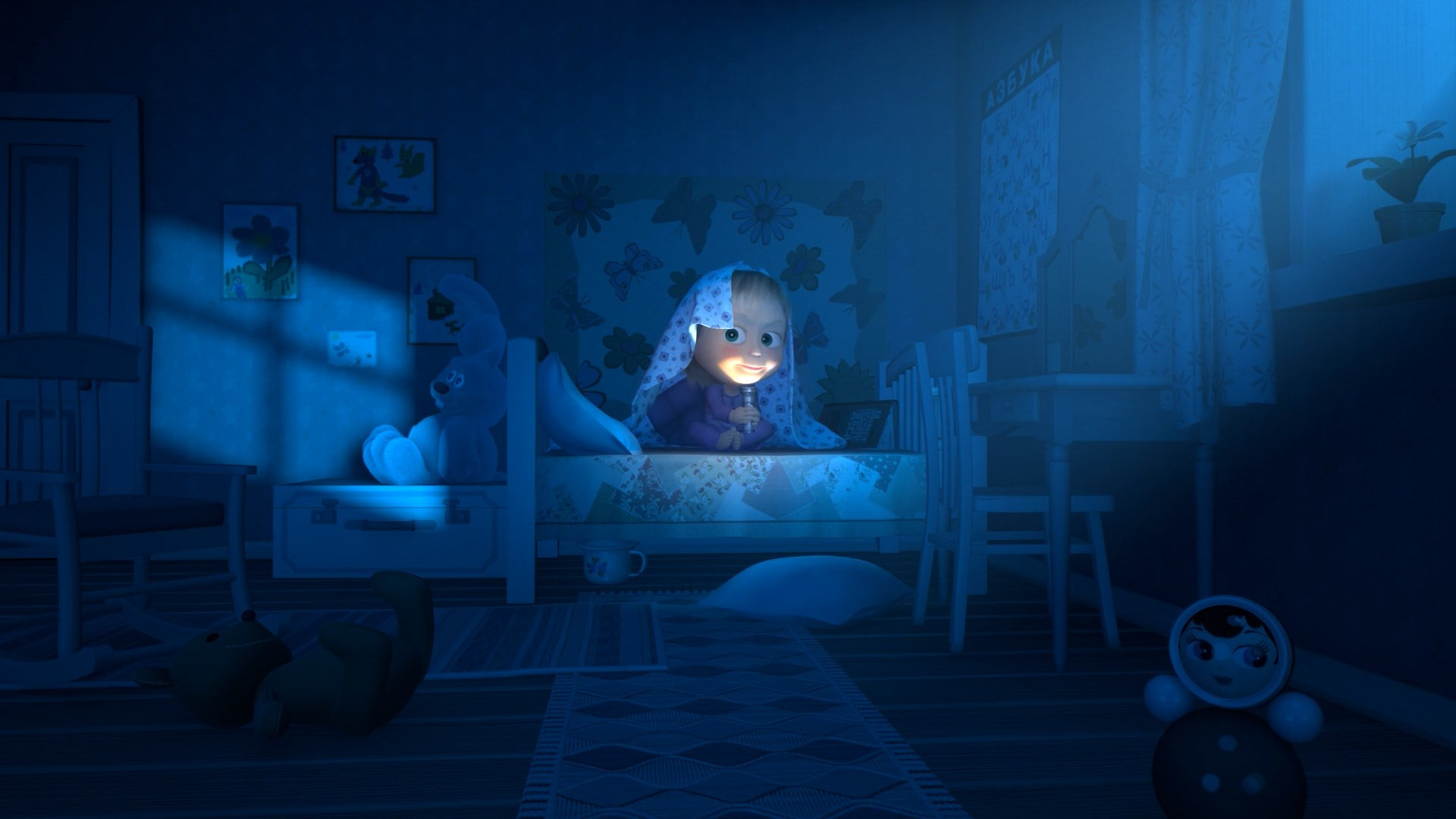 Masha's Spooky Stories Background