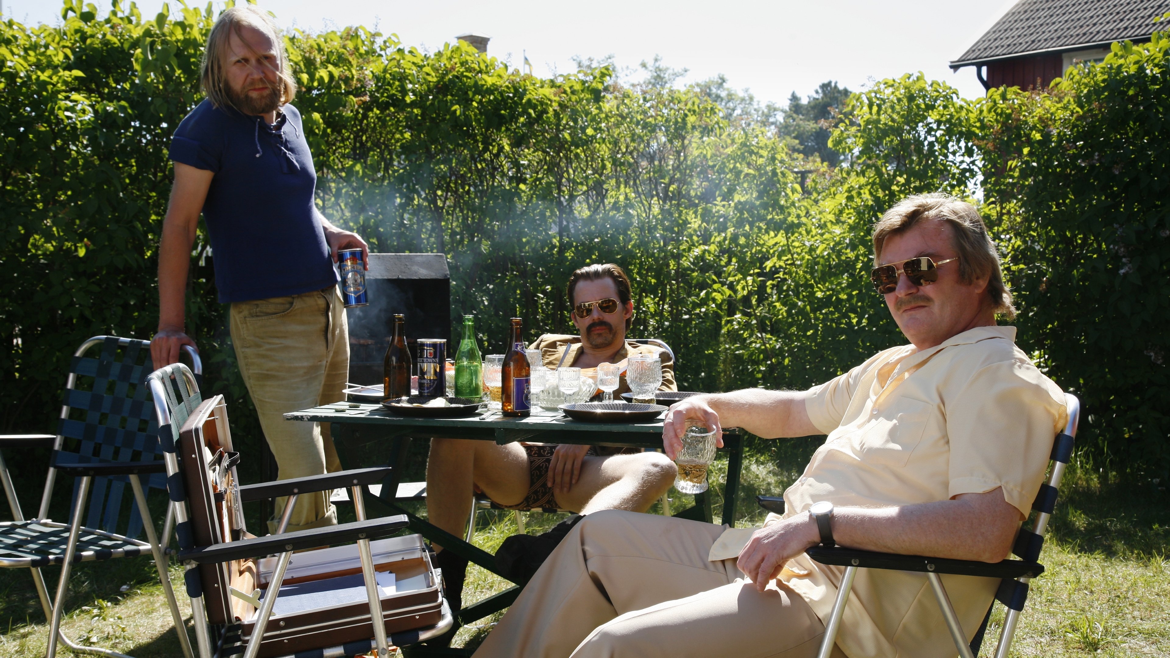 Behind Blue Skies Background