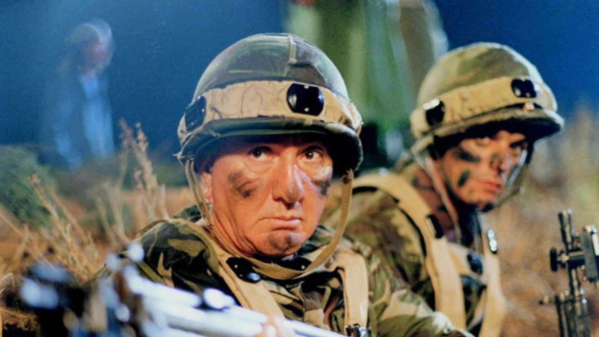 He's in the Army Now Background