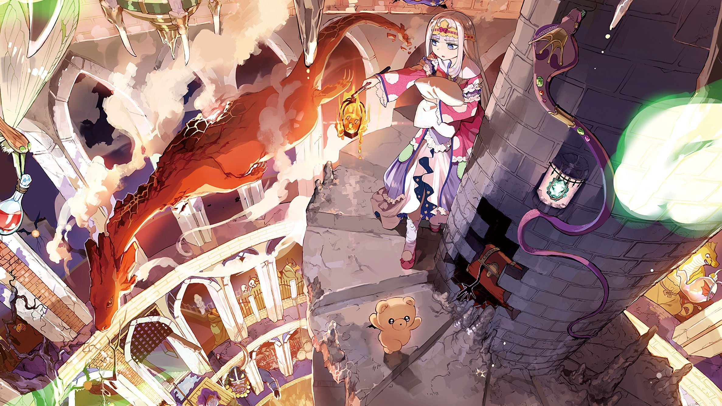 Sleepy Princess in the Demon Castle Background