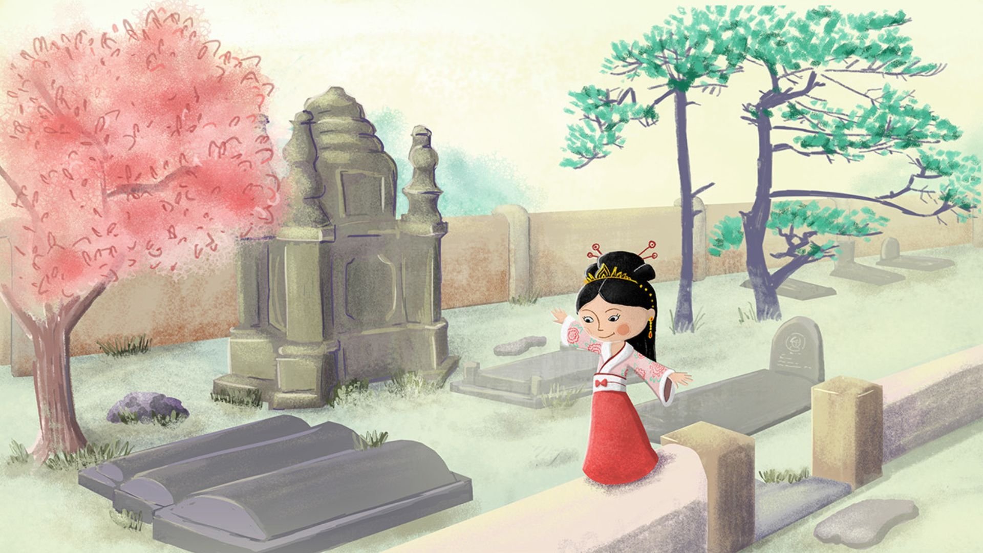 The Princess and the Nightingale Background